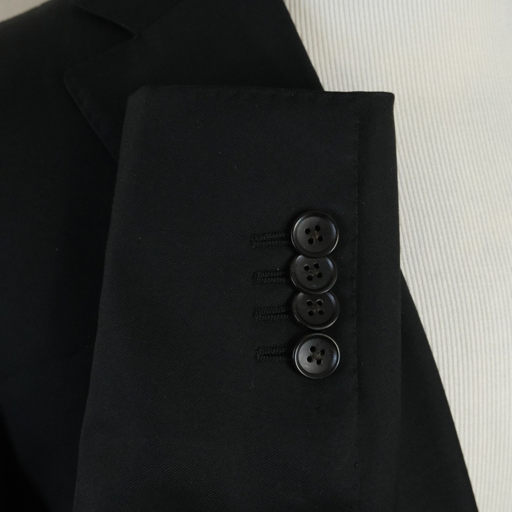 Suitsupply 42R Slim Lazio Sport Coat 100% Wool Black Two Button Double Vented - Picture 6 of 16